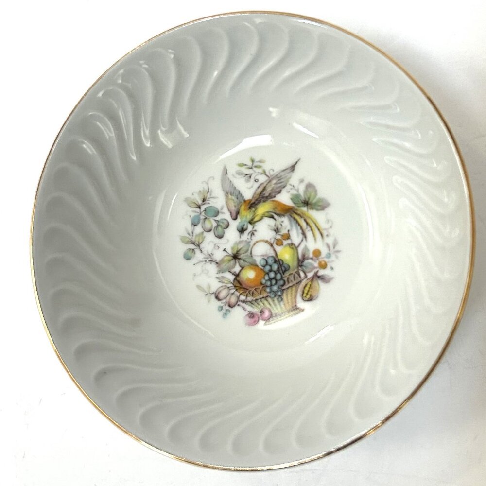 Set of 3 Vintage Bareuther Waldsassen Germany Porcelain Soup Cereal Rice Bowls